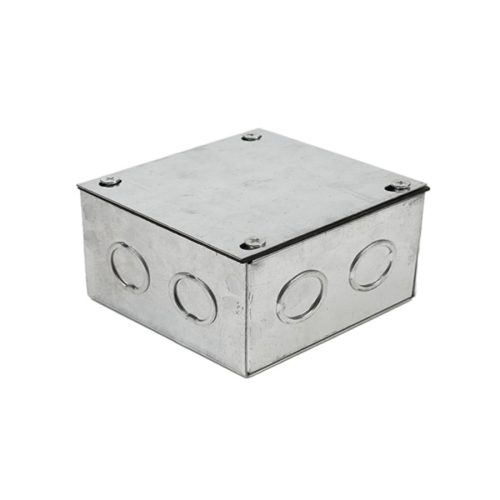 CAJA 100*100*65 20-25MM METALICA CON TAPA<br>C-10010065